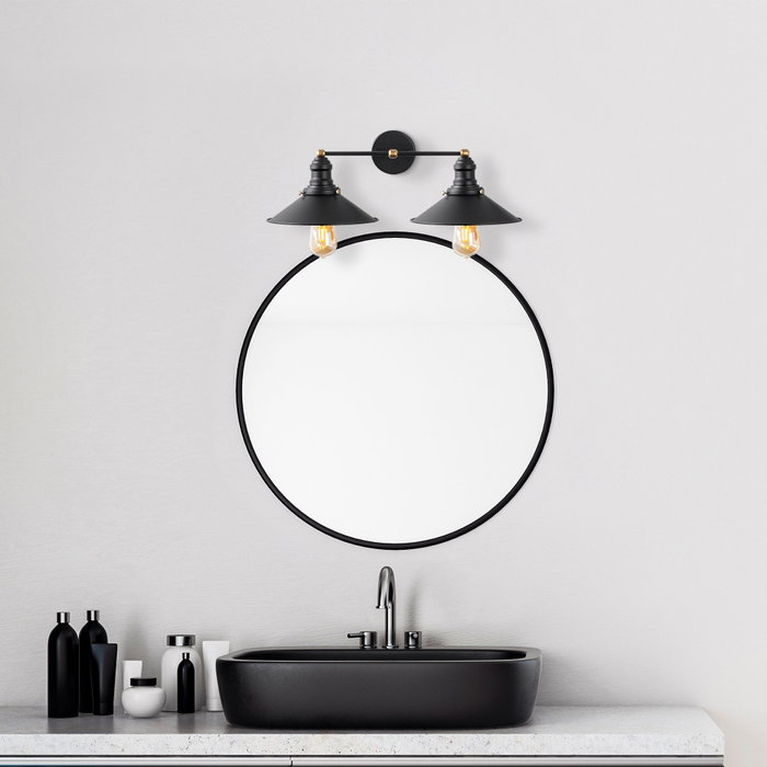 Opviq Conical - 12190 Lámpara de pared Negro y Oro Opviq Conical - 12190 Lámpara de pared Negro y Oro